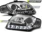 Preview: LED Tagfahrlicht Design Scheinwerfer für Audi A4 B7 05-08 chrom